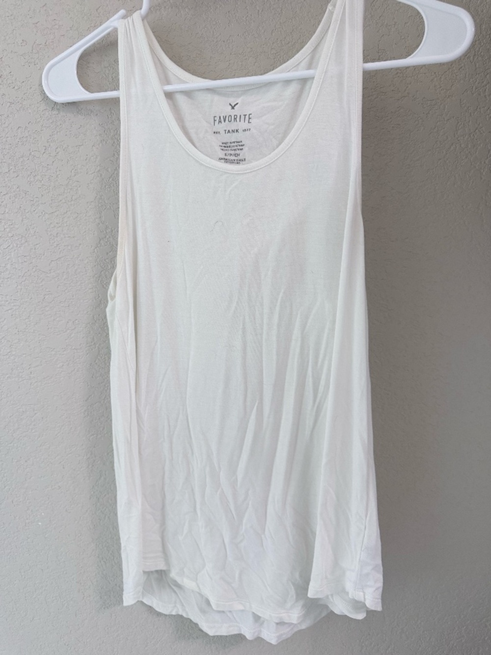 White American Eagle Tank Top